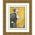 thumbnail image 1 of Kapp 15x18 Gold Ornate Wood Framed with Double Matting Museum Art Print Titled - The Law Journal I, 1 of 4