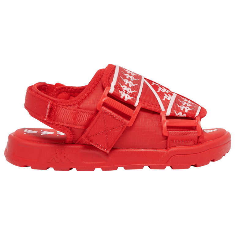 Kappa 222 Banda Mitel 2 Sandals - Red Flame-White - Child  display picture 1