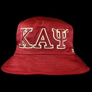 Kappa Alpha Psi Embroidered Bucket Hat Crimson  Cream