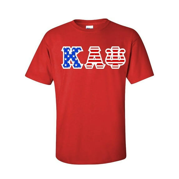 Kappa Alpha Psi Greek Letter American Flag Tee