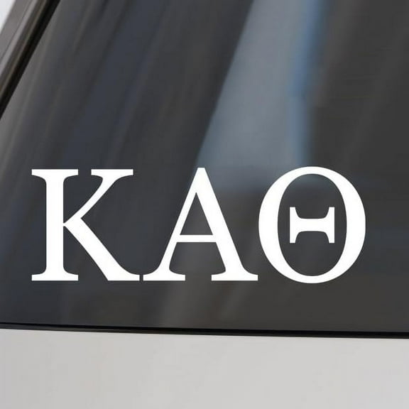 Kappa Alpha Theta Car Decal Sticker- Greek Letters Design, Officially Licensed Sorority Window Sticker