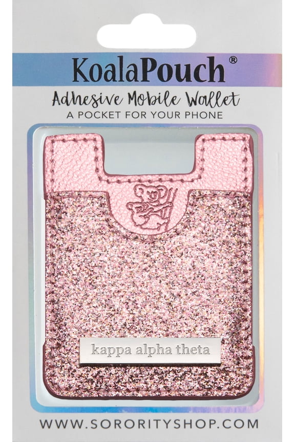 Kappa Alpha Theta - Glitter Koala Pouch (Pink)