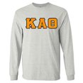 thumbnail image 1 of Kappa Alpha Theta Lettered Long Sleeve Tee Large Light Grey, 1 of 1