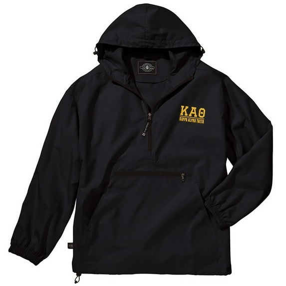 Kappa Alpha Theta Pack-N-Go Pullover 3X-Large Black