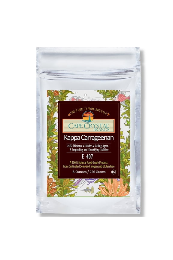 Kappa Carrageenan - 8 -oz. by Cape Crystal Brands Flavorless Thickener & Gelling Agent