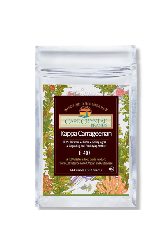 Kappa Carrageenan Powder - 14-oz. - Cape Crystal - Vegan Gelatin Replacement