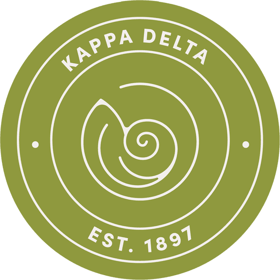 Kappa Delta Car Decal Sticker - Officially Licensed Sorority Window Sticker, Full Color Circle Logo Design