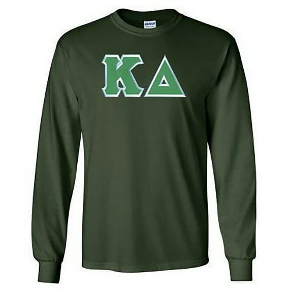 Kappa Delta Lettered Long Sleeve Tee 2X-Large Dark Green