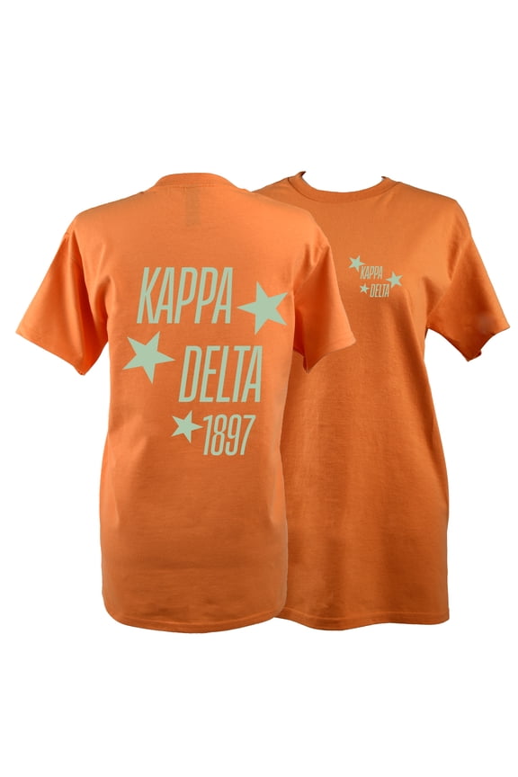 Kappa Delta T-Shirt - Showgirl Design, 100% Cotton Soft T-Shirt, Size Large