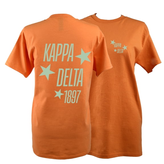 Kappa Delta T-Shirt - Showgirl Design, 100% Cotton Soft T-Shirt, Size Medium