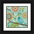 thumbnail image 1 of Kappa, Diane 12x12 Black Ornate Wood Framed with Double Matting Museum Art Print Titled - Flock Together IV, 1 of 4