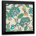 thumbnail image 1 of Kappa, Diane 15x15 Black Modern Framed Museum Art Print Titled - Namaste Floral II, 1 of 5