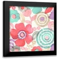 thumbnail image 1 of Kappa, Diane 15x15 Black Modern Framed Museum Art Print Titled - Ocean Shores Floral II, 1 of 5