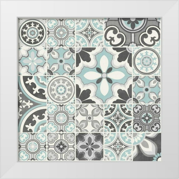 Kappa, Diane 15x15 White Modern Wood Framed Museum Art Print Titled - Suzanni Tile III