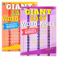 Word Find Puzzle Books for Adults Seniors - Set of 4 Jumbo Word Search ...