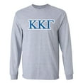 thumbnail image 1 of Kappa Kappa Gamma Greek Letter Design Long Sleeve T-shirt – Sports Gray, 1 of 1