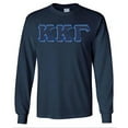 thumbnail image 1 of Kappa Kappa Gamma Lettered Long Sleeve Tee 3X-Large Navy Blue, 1 of 1