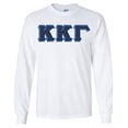 thumbnail image 1 of Kappa Kappa Gamma Lettered Long Sleeve Tee Medium White, 1 of 1