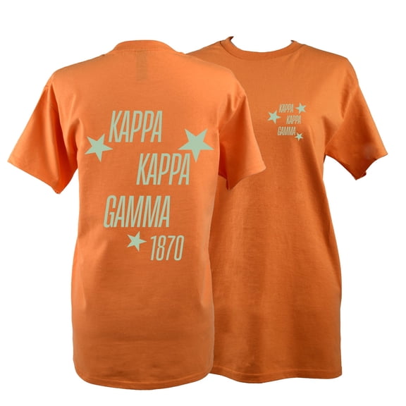 Kappa Kappa Gamma T-Shirt - Showgirl Design, 100% Cotton Soft T-Shirt, Size Medium