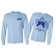 thumbnail image 1 of Kappa Kappa Gamma World Famous Crest Long Sleeve T-shirt 3X-Large Light Blue, 1 of 1