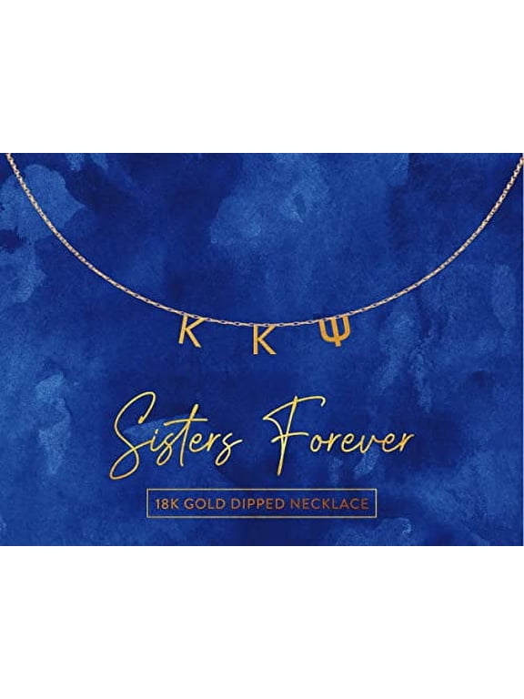 Necklace KKPsi Name Necklace, 18K Gold Plated Sorority Gifts Necklace, Long-Lasting Kappa Kappa Psi Gifts for Women by Sorority Shop