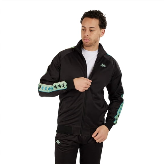 Kappa Men Bandana Mercury Track Jacket (Black Smoke)