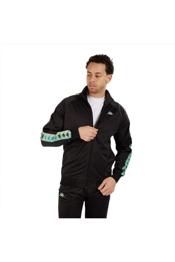 Kappa Men Bandana Mercury Track Jacket (Black Smoke)