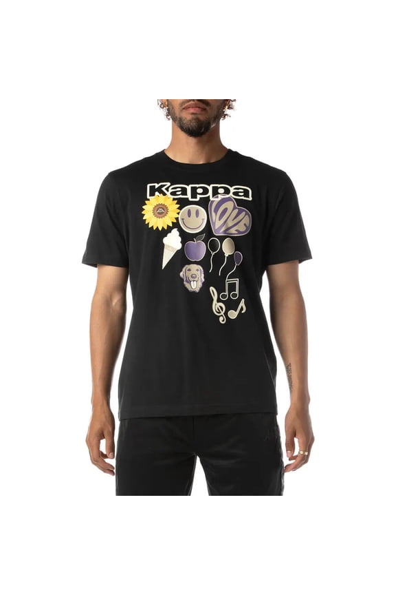 Kappa Men Logo Tutto T-Shirt (Black)