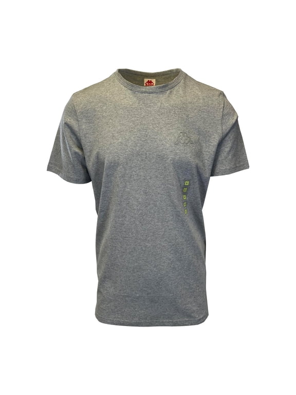 Kappa Men's T-Shirt Grey Crew Neck Solid Regular Fit S/S (S09)