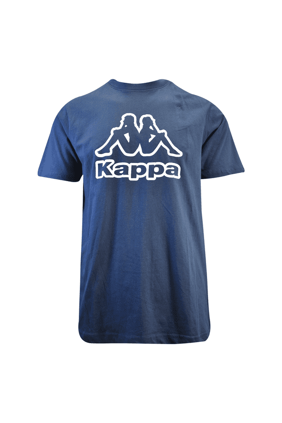 Kappa Men's T-Shirt Navy Blue Abelo Chest Logo S/S Tee (S02)