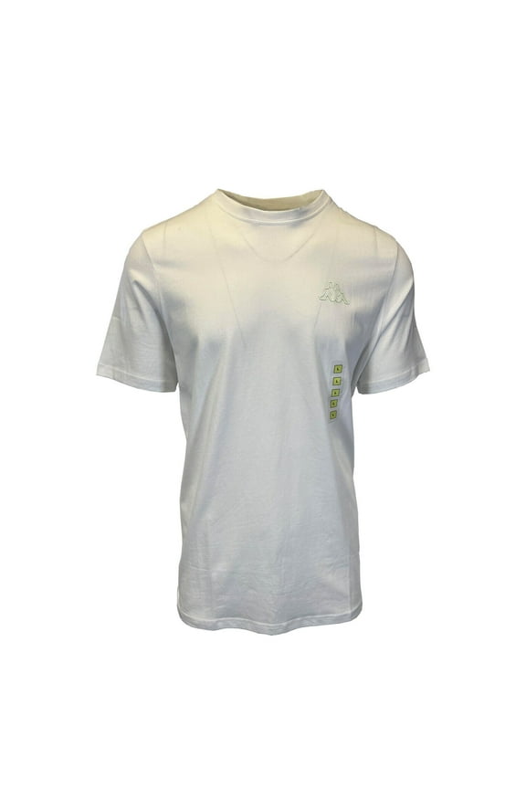 Kappa Men's T-Shirt White Crew Neck Solid Regular Fit S/S (S08)