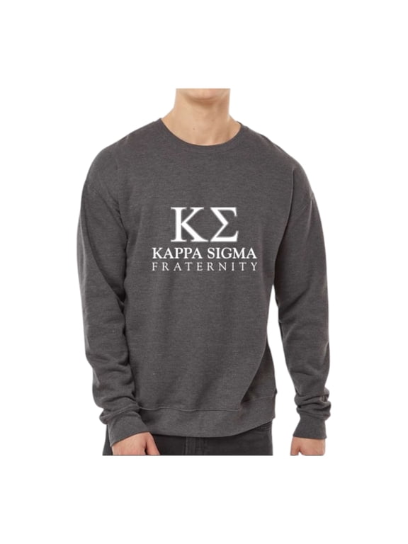 Kappa SigmaSweatshirt, Crewneck Sweatshirt with Varsity Greek Letters Design - Size Extra Large