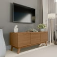 thumbnail image 1 of Kappesberg Athens 3-Door Tv Stand with Soft-Close Doors and Built-in Handles - Golden Oak, 1 of 8