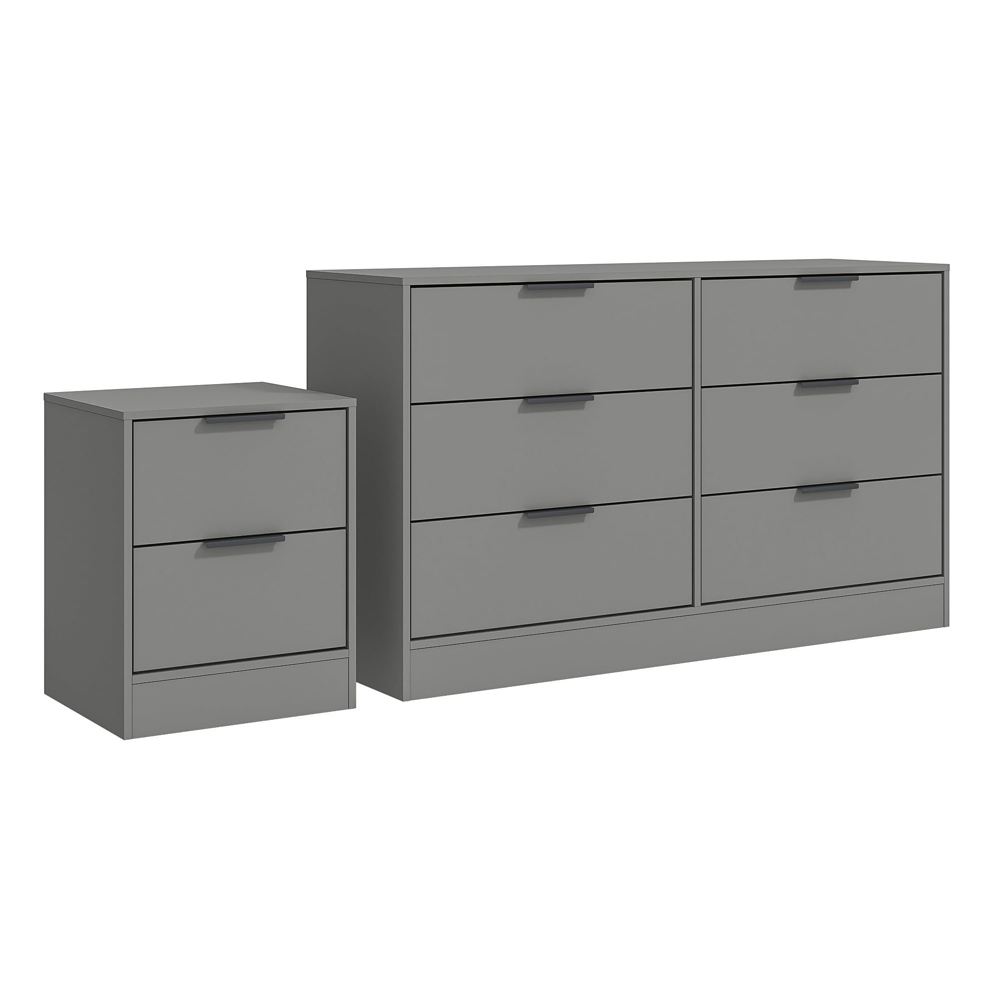 Free Shipping! Kappesberg Modern 2-Piece Bedroom Set, 6-Drawer