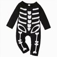 thumbnail image 1 of Kaprioy Baby Boy Romper Newborn Halloween Romper Baby Girl Boy Skeleton Jumpsuit Long Sleeve O-neck Halloween One-Piece Outfit, 1 of 7