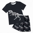 thumbnail image 1 of Kaprioy Baby Boy Summer Clothes 12 18 24 Month 3T 4T 5T Toddler Boys Outfits Dinosuar Set Short Sleeve Cartoon Printed T Shirt Tops Shorts Outfits T Shirt Tops Shorts Child Kids 2PC Summer Set, 1 of 6