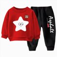 thumbnail image 1 of Kaprioy Baby Girl Fall Winter Clothes Toddler Girls Sets 2 Pieces Sweatshirts Pullover Casual Long Sleeve Girls Clothing Sets, 1 of 9