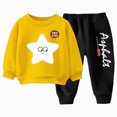 thumbnail image 1 of Kaprioy Baby Girl Fall Winter Clothes Toddler Girls Sets 2 Pieces Sweatshirts Pullover Casual Long Sleeve Girls Clothing Sets, 1 of 9