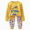 thumbnail image 1 of Kaprioy Baby Toddler Boy Clothes Fall Winter Outfit Long Sleeve Sweatshirts Pants Set 6 9 12 18 24 Months 3T 4T 5T Boy Clothes Boys Clothes Boys Outfits, 1 of 7