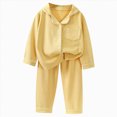 thumbnail image 1 of Kaprioy Girls Pajamas Girls Pajamas Long Sleeve Sleepwear Button-Down 2 Pcs Pjs Set for 5-14 Years, 1 of 4