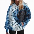 thumbnail image 1 of Kaprioy Womens Hoodies Fall Long Sleeve Drawstring Pullover Tops With Pockets Fall Fashion Clothes Loose Casual Sweatshirt For Women Navy, XXXL, 1 of 6