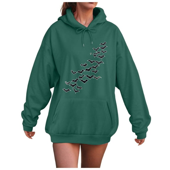 Kaprioy Womens Oversized Hoodies Fleece Hooded Sweatshirts Fall Fashion Clothes Long Sleeve Comfy Tops with Pockets 2025 Dark Green, XXL