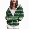 thumbnail image 1 of Kaprioy Womens Zip Up Hoodies Comfortable Full Zip Up Hoodie Long Fleece Sweatshirt with Pockets Fall Fashion Women Ladies Fashionable Daily Casual Hooded Sweatshirt Pocket Coat Sporty Jackets, 1 of 6