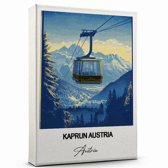 Kaprun Austria Canvas Wall Art  Travel-Inspired Home Decor Featuring Austria Art Canvas  Unique Gift for Travel Canvas  Ready to Hang