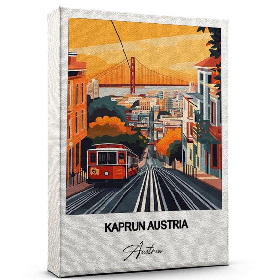 Kaprun Austria Travel Canvas Art Stunning Travel Wall Print Austria Canvas Inspired Artwork to Elevate Your Living Room or Office Ready to Hang