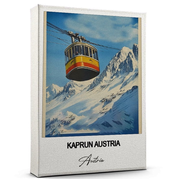 Kaprun Austria Travel Canvas Wall Art Nature-Inspired Travel Decor with Scenic Views Austria Canvas Wall Print A Captivating Gift for Adventure Seekers