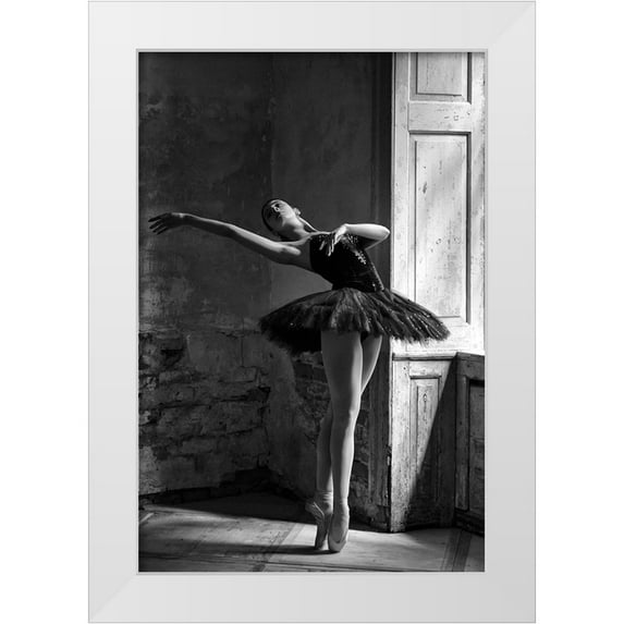 Kapsha, Eduards 17x24 White Modern Wood Framed Museum Art Print Titled - Elina