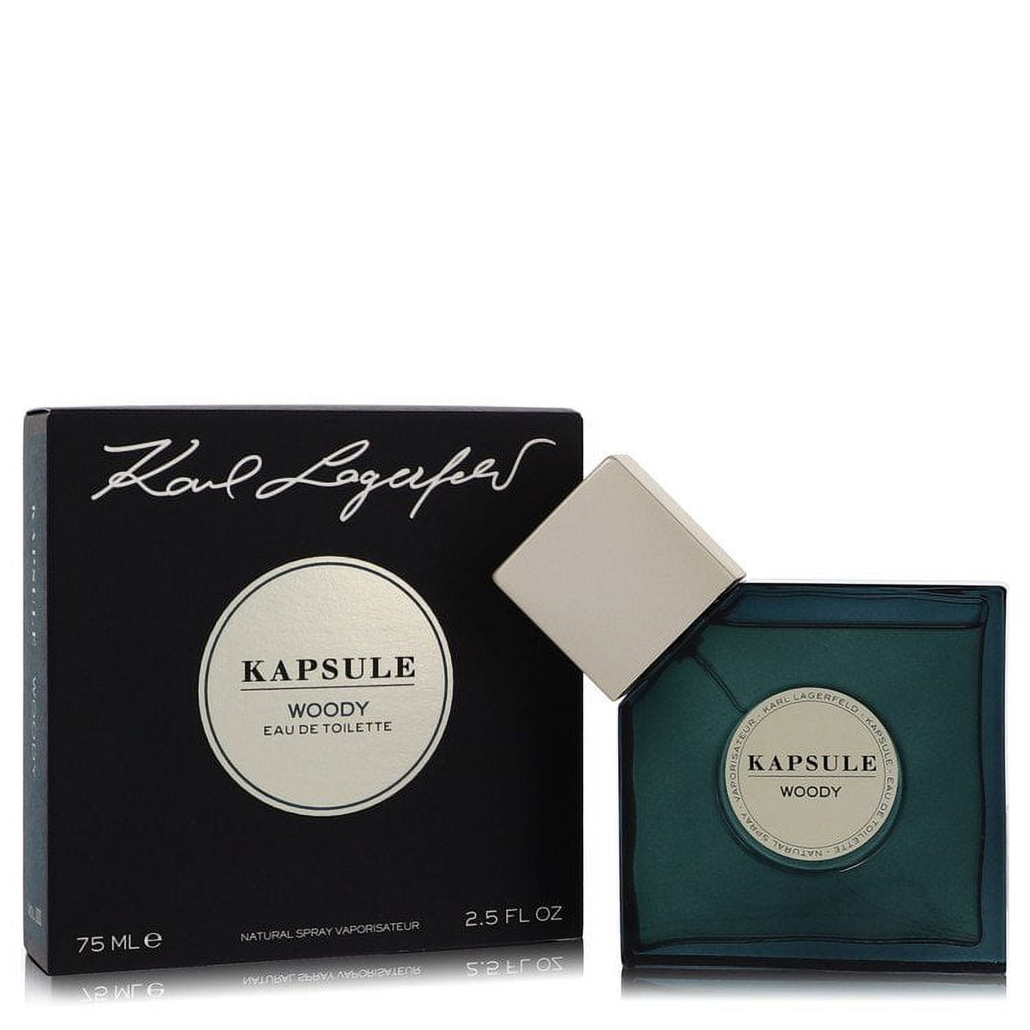 Kapsule Woody Eau De Toilette Spray By Karl Lagerfeld - 2.5 oz Kapsule Woody Eau De Toilette Spray By Karl Lagerfeld - 2.5 oz