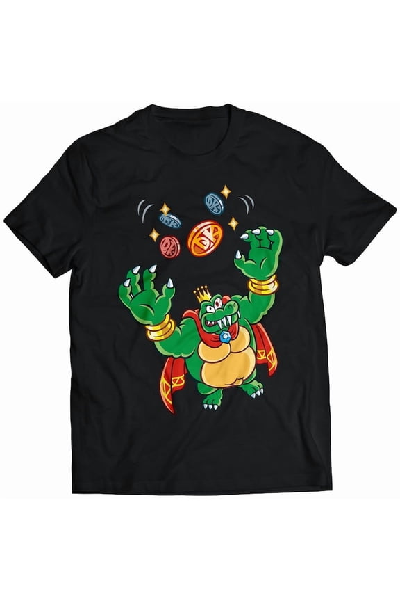 Kaptain King K Rool With DK Koins Premium Unisex T-shirt (vectorized Design)
