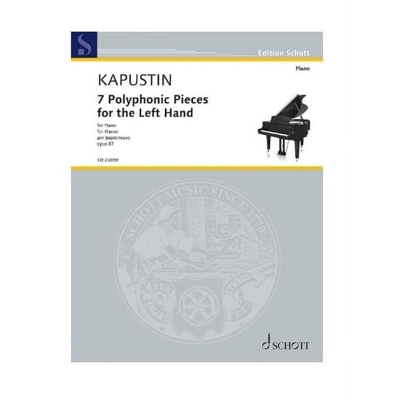 Kapustin: 7 Polyphonic Pieces for the Left Hand, Op. 87 for Piano Solo, (Paperback)